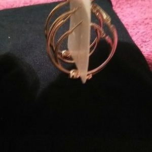 Fashion Jewelry Jewelry - 💖NWT Fashion Hoop Earrings With Gold Ball Beads Fashion Jewelry Jewelry - 💖NWT Fashion Hoop Earrings With Gold Ball Beads